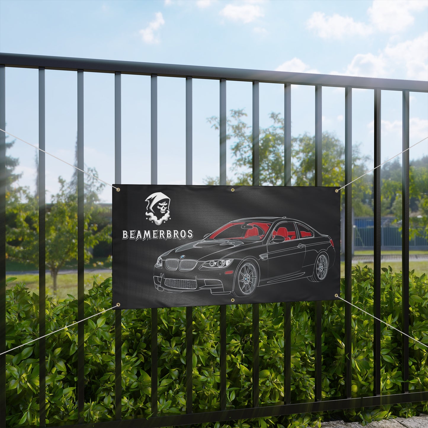 Custom Car Banner, Matte Finish, Perfect for Car Enthusiasts, Garage Decor, Auto Shows, Gift for Car Lovers