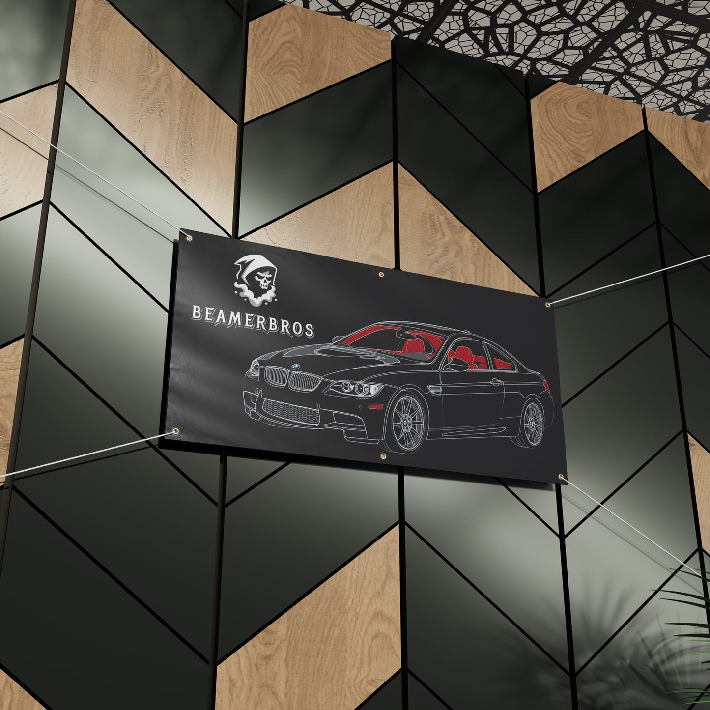 Custom Car Banner, Matte Finish, Perfect for Car Enthusiasts, Garage Decor, Auto Shows, Gift for Car Lovers