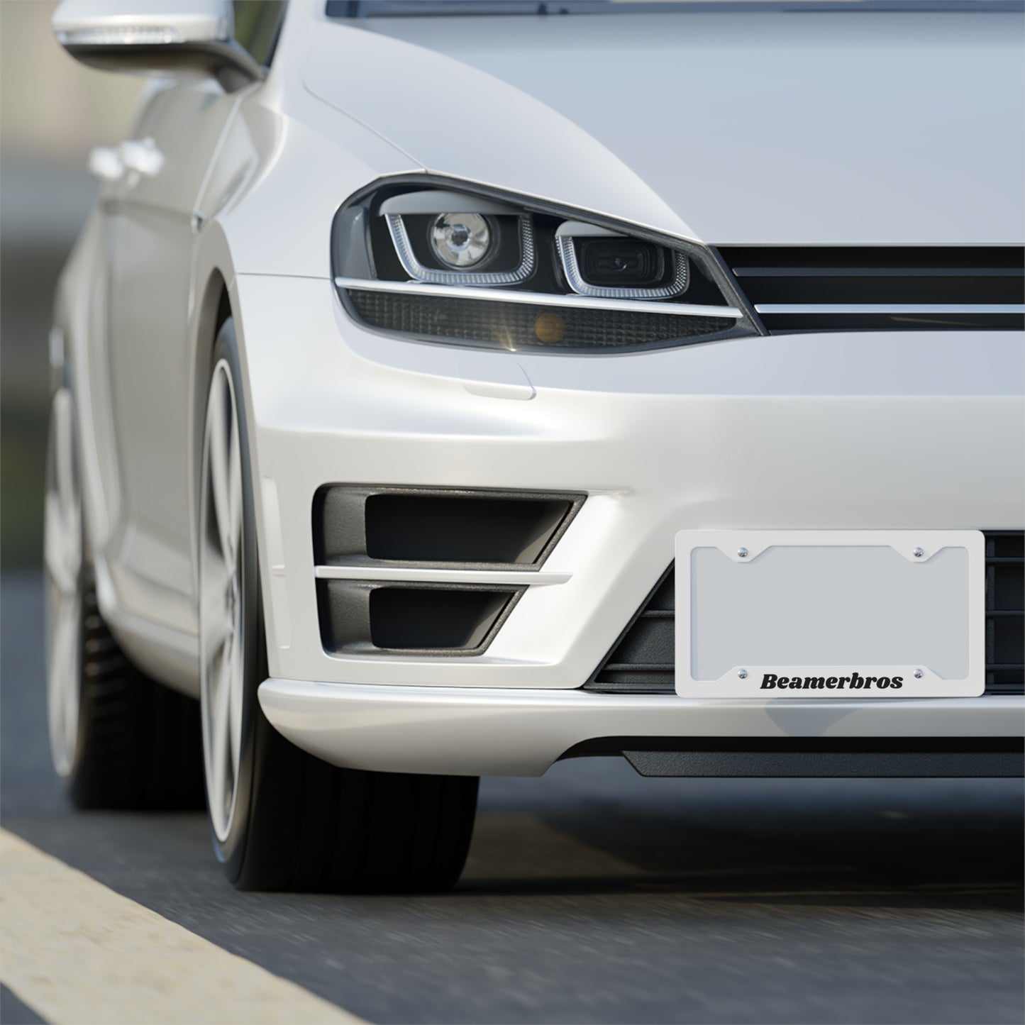 Stylish Metal License Plate Frame