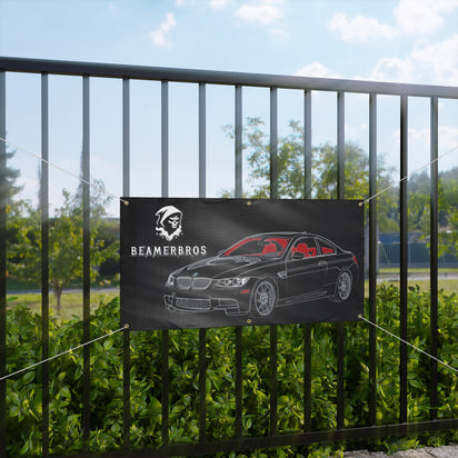 Custom Car Banner, Matte Finish, Perfect for Car Enthusiasts, Garage Decor, Auto Shows, Gift for Car Lovers