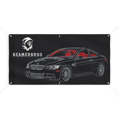 Custom Car Banner, Matte Finish, Perfect for Car Enthusiasts, Garage Decor, Auto Shows, Gift for Car Lovers